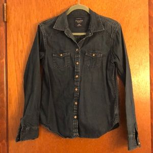 American Eagle denim button down